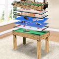 Factory Sale Hot Seller Multi Game Billiard Table 10-in-1  with Pool Push HockeySoccer  Tennis and More Total 10 Games