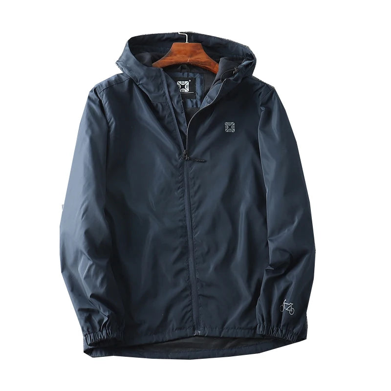 Autumn Fleece Outdoor Men's Jacket Fashion Casual Windproof Hooded Clip Men's Jacket.