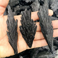 Wholesale Natural Rough Black Peacock Feather Cluster Quartz Crystal Stone