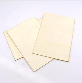 Custom Wooden Blank Greeting Cards DIY Laser Engraving Printable Invitation Postcards for Holiday Wedding Birthday