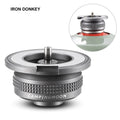 IRONDONKEY Aluminum Alloy Card to Mountain Converter Gas Tank Conversion Head Gas Adapter Gas Tank Accessories
