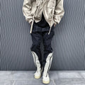 Custom Label Trousers for Men Drop Ship Men Teen Boys Street Wear Stock Nylon Zipper Pants