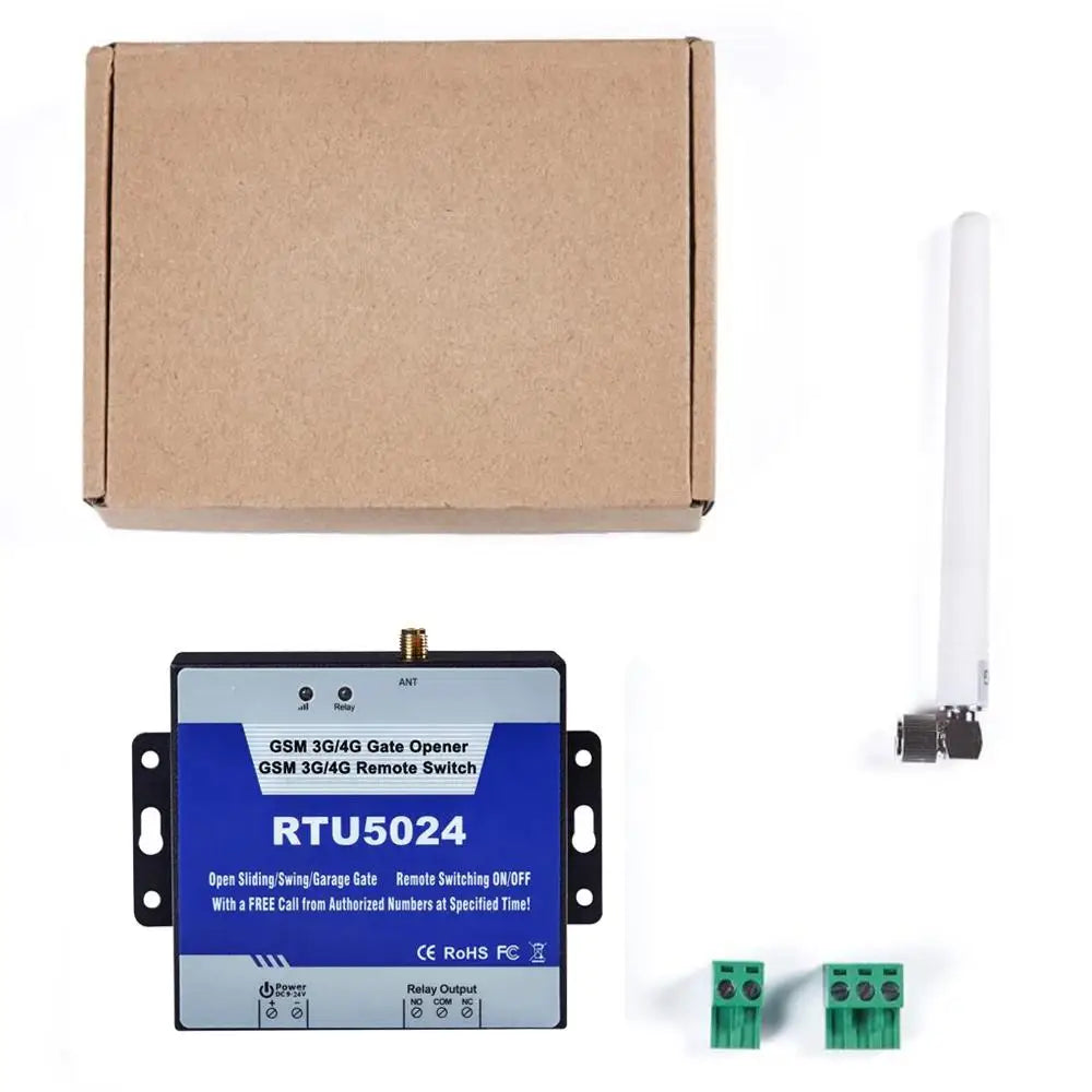 GSM Auto Door Opener Relay Switch Wireless Remote Control Gate Opener Phone Operated GSM Controller RTU5024 2G
