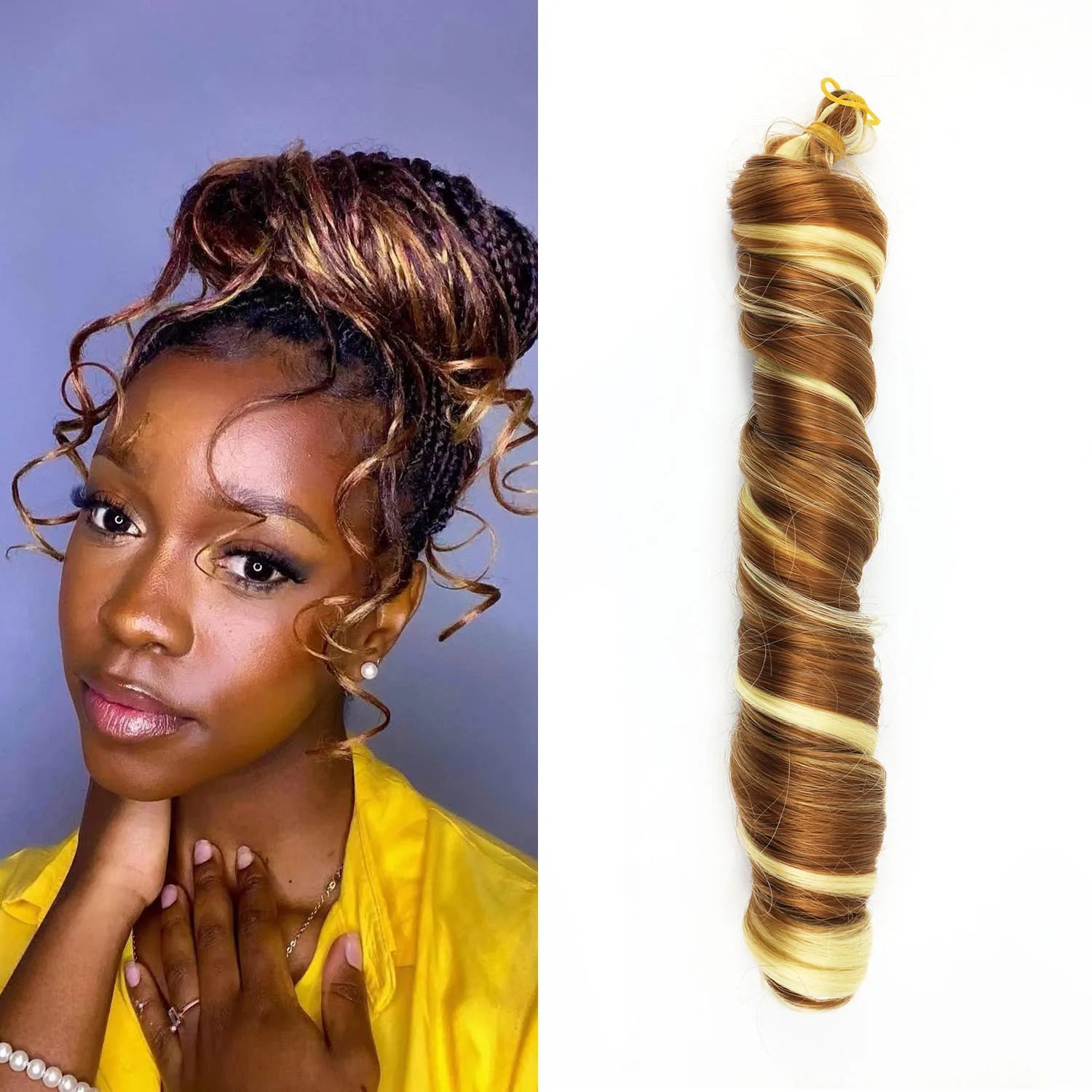 Wholesale French Curls Braiding Hair Smooth Texture Crochet Hair Synthetic Hair Wicks for African Braids 150g 22inch