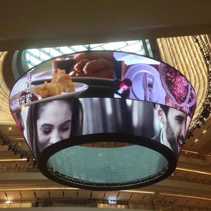 Curve Led Display Screen P2 Led Module ultra Slim Soft Film