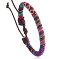 Hot Selling BOHEMIA Charm Woven Bracelet Ethnic Style Women's Versatile Alloy Geometric 17cm Adjustable Jewelry