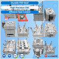 China P20 Steel Injection Mold Tooling for CNC Machine Hot Household Application PET PC Material Injection Mould Parts Cold