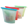Eco-Friendly Reusable 500ml 1000ml 1500ml 3000ml 4000ml Leakproof Silicone Ziplock Food Storage Bag for Food