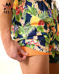 Custom Summer Printed Board Shorts Drawstring With Liner Surf Beach Shorts for Men Swim Trunks