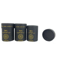 Custom Gold Stamping Logo Matte Black Rectangle Rigid Boxes 50x80mm 2mm Cardboard Food Nuts Kernels Matt Lamination Printing