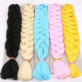 Shipping by Express DHL 6packs 165g Solid 82inch and Ombre 64inch Synthetic Jumbo Braid