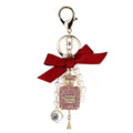 Designer Inspired Perfume Bottle Keychain Luxury Key Chain Fashion Key Ring Holder Keyrings