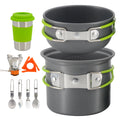 Portable Cookware Set for Outdoor Camping Backpacking & Picnics Induction Compatible with Durable Saute Pans