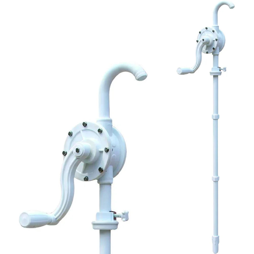 Manual Chemical Fluid Transfer Pump Dblue/Urea/Def PP Hand Rotary Drum Barrel Pump