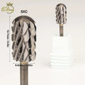 3/32" Shank Silver Large Barrel Head Smooth Round Top Safety Professional 4XC Wholesale Tungsten Carbide 5XC Nail Drill Bits