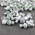 DIY Hot Selling Nature Mushroom Shape Crystal Carved Moss Agate Mushroom for Decoration