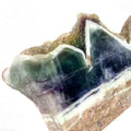 Natural Rainbow Fluorite Slab Raw Healing Stones Cluster Quartz Crystal Slice Ornaments