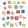 Fashion Colored Handmade Nonwoven Felt 26 English Word Letter Iron-On Embroidery Applique for Hoodie Coat