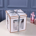 Wholesale Thickened Translucent 6/8/10/12 Inch Double Height Cake Box for Birthday Cakes and Sushi with Sugars Included