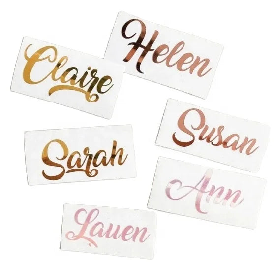 KYW Custom Printing Waterproof UV Transfer 3D Logo Metallic Stickers Pvc logo Transfer Sticker