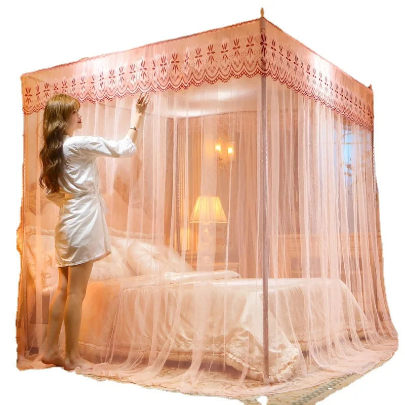 Large Mosquitera Folding Netting Bed Round Tent Portable Foldable Pop up Mosquito Net Moustiquaire Royal  King Size Folding Net