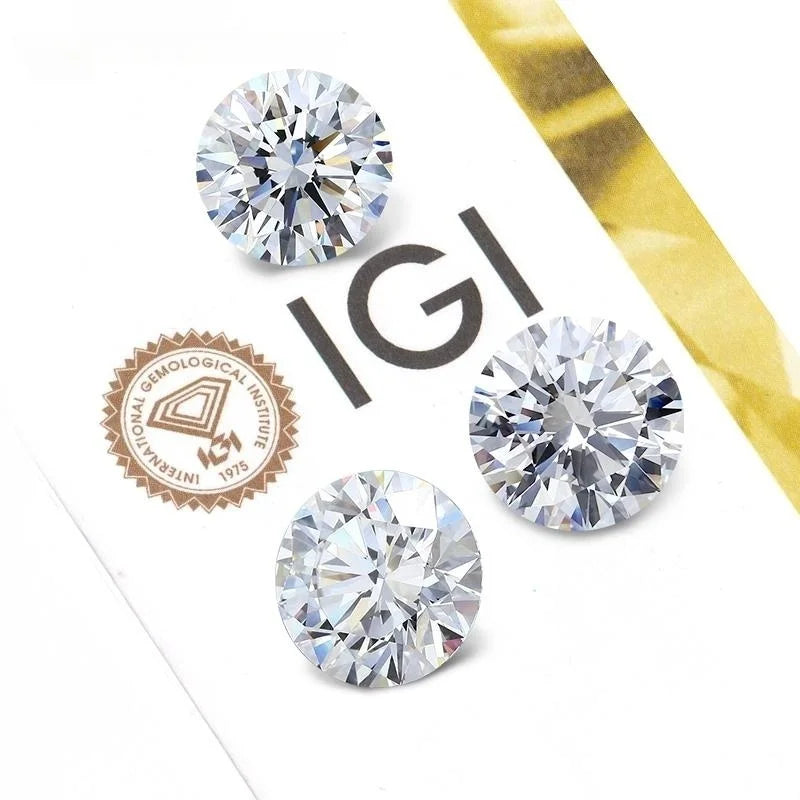 Starsgem Diamante Round Shape 1.5ct with Excellent Cut VS1 Clarity White DEF Color HPHT Certified IGI Lab Grown Diamond