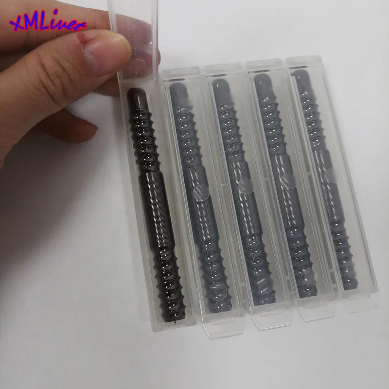 Xmlivet Plating Black Stainless Steel Radial Pin Joint Billiards Pool Cue Joint Thread Male Screw Pin Billiards Cue Accessories