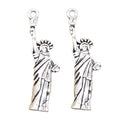 Charms Statue of Liberty New York 49x14mm Tibetan Silver Color Pendants Antique Jewelry Making DIY Handmade Craft
