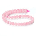 Professional Big Factory Wholesale 8mm Rose Pink Quartz With Top Quality Natural Gemstone Loose Beads for Jewelry Making