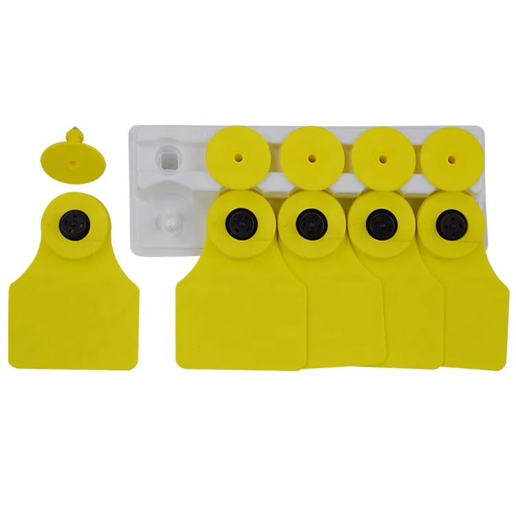 Rfid Livestock Ear Tag Cattle for Animal Tracking Id Microchip Passive Lf Animal Tags With Qr Code