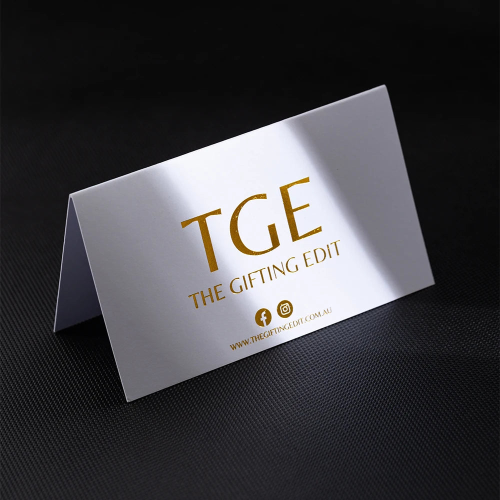 Customized Luxury Matte Paper logo Printed  Folded Thank You Cards