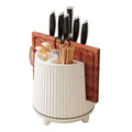 Multi-Functional Chopsticks Cylinder Knife Trays Kitchen Rotating Knife Holder Cutter Storage Box Storage Rack Countertop