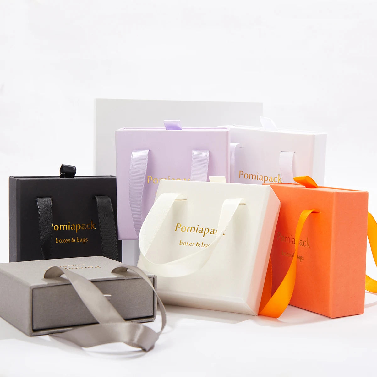 2023 Sliding Custom logo Organizer Luxury Gift  Jewelry  Packaging Ring Paper Box Jewelry Boxes