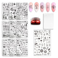 Wholesale Personalized Pattern Nail Art Transfer Plates 9.5*14.5 Nail Beauty Stamping Plate