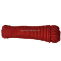 6mm Red Silk Outdoor Polyester Braided Rope Round Braided Cordes  Solid Braid Rope Utility Decorative Cords Rope