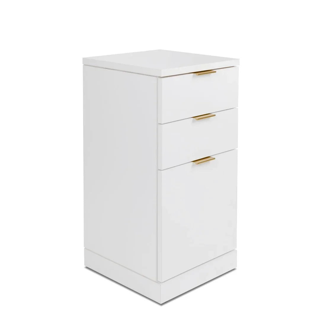 White Beauty Salon Working Station Hairdressing Station Salon Trolley Cart