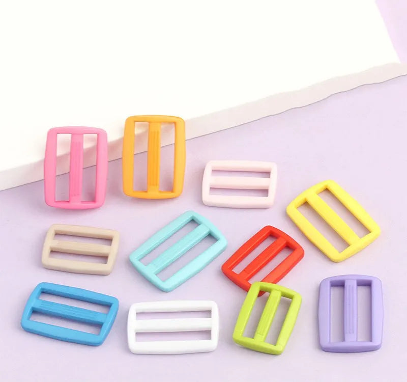 Bag Accessories Wholesale  Adjustable Buckle Colorful Plastic Nylon Slider Buckle for Making Bags