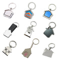 Fashion Custom Metal Key Chains Home Design House Keyring Brand Triangle House Keychain