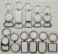 2026 2026 Diy Personalized Photo Heart Metal Sublimation Blanks Rotary Bottle Opener Keychain for Sublimation