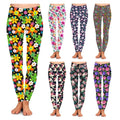 Spring Colorful Floral Brushed Buttery Soft High Waist 92% Polyester 8% Spandex 230gsm Printed Leggings