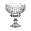 Machine Pressed Flower Shape Clear Milkshake Ice Cream Glass Cup for Dessert Ice Cream Bowl Latte Salad Glass Bowl