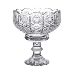 Machine Pressed Flower Shape Clear Milkshake Ice Cream Glass Cup for Dessert Ice Cream Bowl Latte Salad Glass Bowl