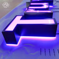 Front Lit Customized up Front-lit Store Logo Name Design Board 3d Frontlit Letters Sign Frameless Led Light Panel