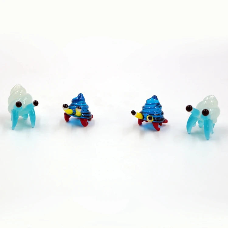 Lovely Mixed Miniature Small Murano Lampwork Glass Animal Snail Figurine