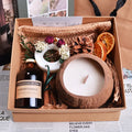 Cozy Home Customized Scents Coconut Husk Soy Wax Aromatherapy Candle Gift Box Set for Diwali & Christmas Home Decoration