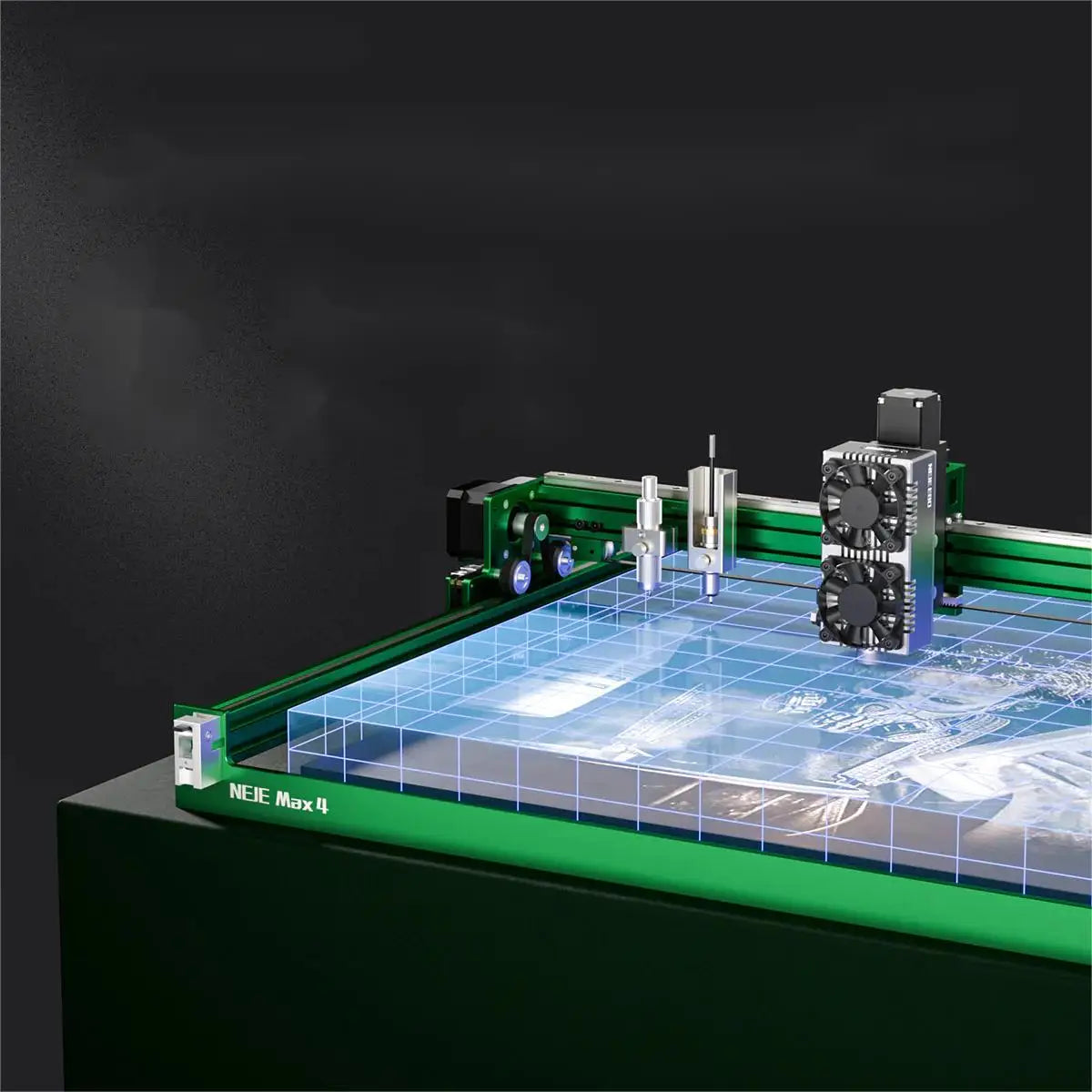 NEJE Brand MAX 4 V2 E80  Metal Fiber Diy Keyboard Acrylic Perfume Marking Engraver Rotary Mugs Bottles Laser Engraving Machine