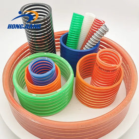 Flexible Tiger Tail PVC Suction Hose with Reinforcement Custom Cutting Vacuum Delivery Hose for Water Pump