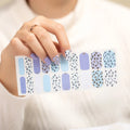 HuiZi New Art Designs Polish Patch Multi Color Nail Stickers