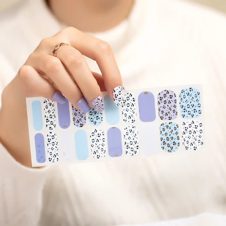 HuiZi New Art Designs Polish Patch Multi Color Nail Stickers