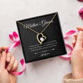 SC New Design Zircon Necklace Mother's Day Gift Necklace Simple Love Pendant Eternal Heart Necklace for Women